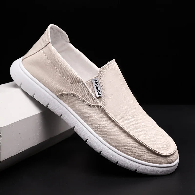 Fashion Slip-on Men's Canvas Shoes Breathable Lightweight Comfortable