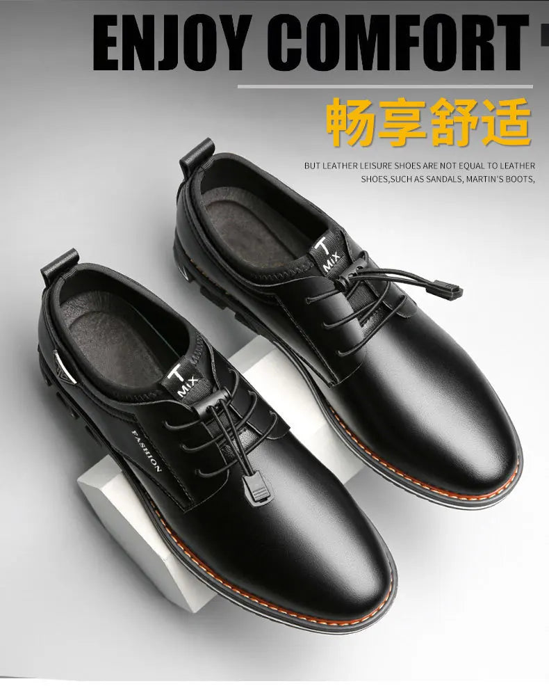 British Casual Single Shoes Leather Shoes Formal Shoes