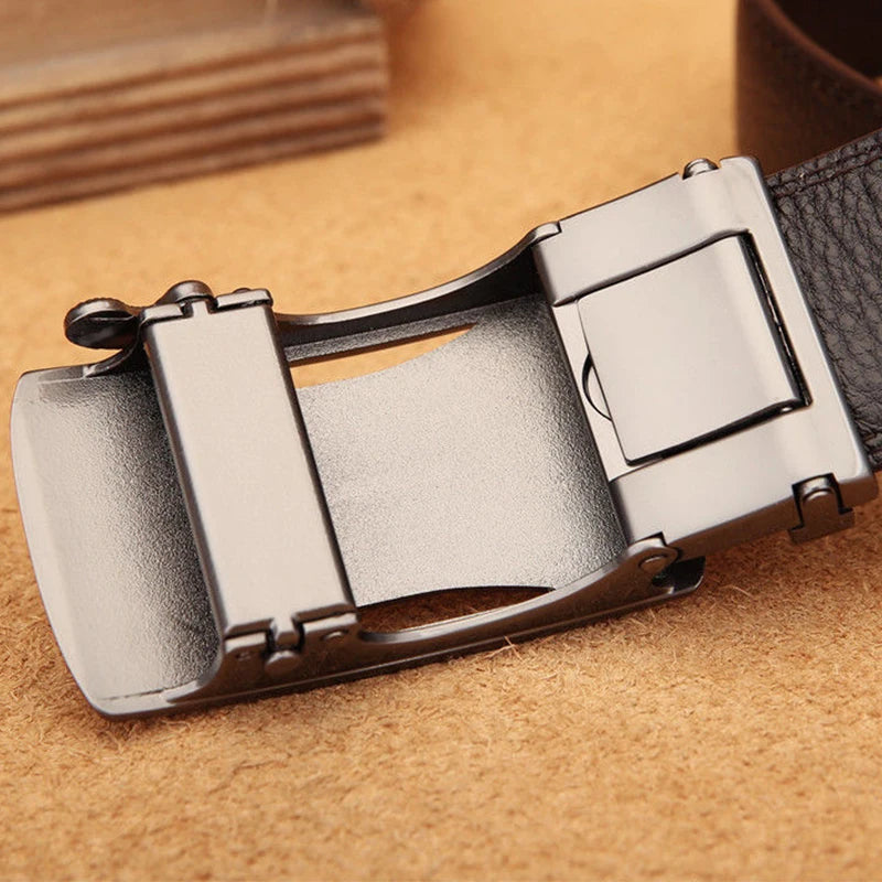 Belt Men's Genuine Leather Pure Cowhide Automatic Buckle For Style