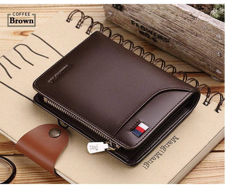 Genuine leather Wallet men's wallet business card holder business