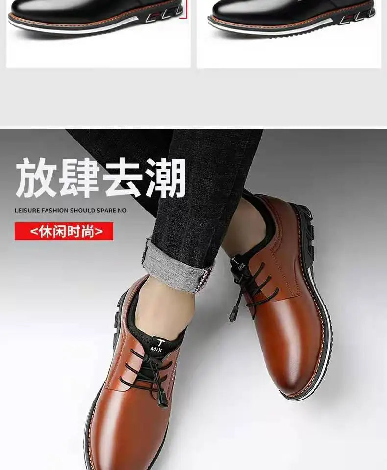 British Casual Single Shoes Leather Shoes Formal Shoes