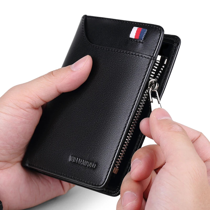 Genuine leather Wallet men's wallet business card holder business