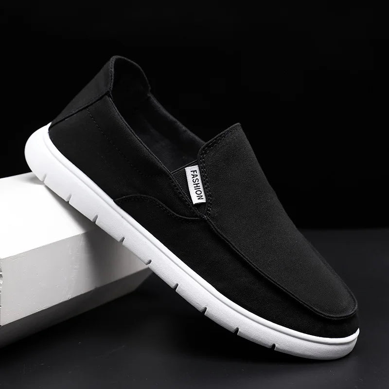 Fashion Slip-on Men's Canvas Shoes Breathable Lightweight Comfortable