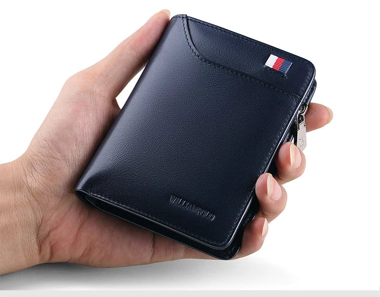 Genuine leather Wallet men's wallet business card holder business