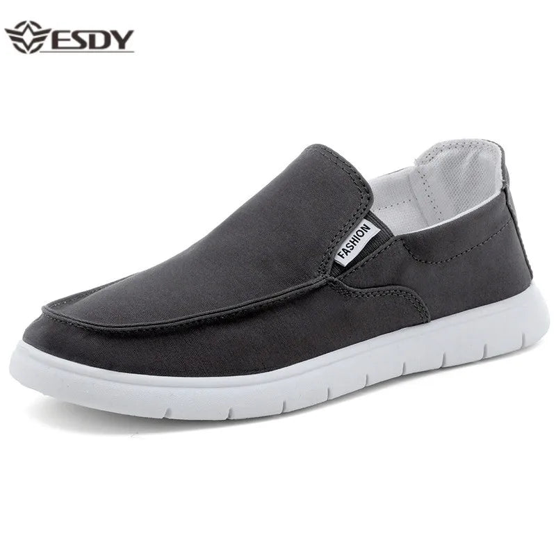 Fashion Slip-on Men's Canvas Shoes Breathable Lightweight Comfortable