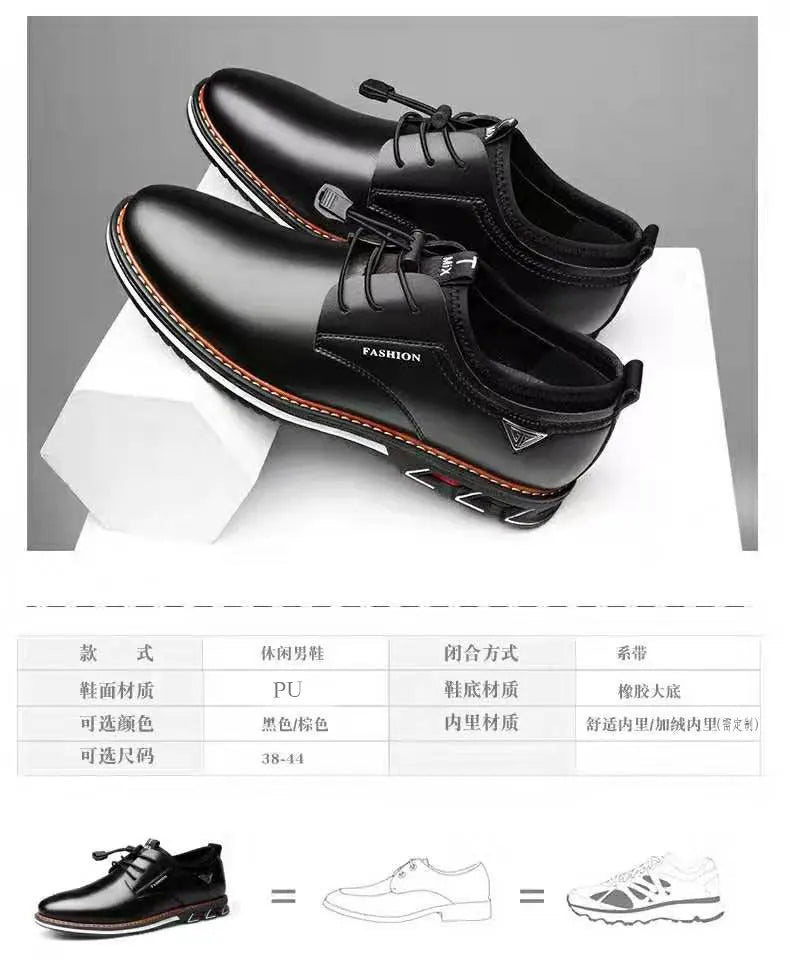 British Casual Single Shoes Leather Shoes Formal Shoes