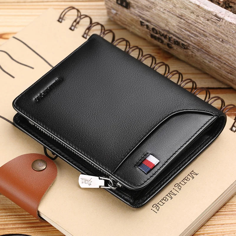 Genuine leather Wallet men's wallet business card holder business