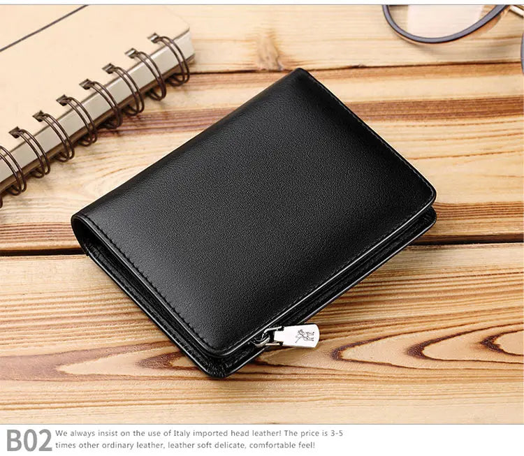 Genuine leather Wallet men's wallet business card holder business