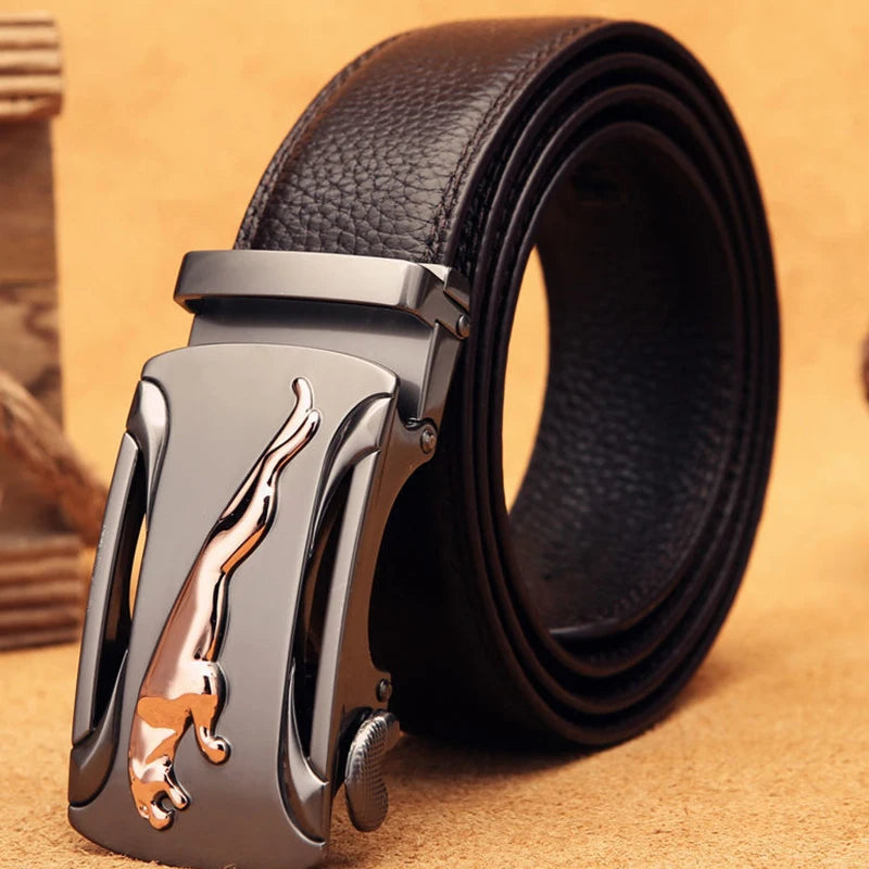 Belt Men's Genuine Leather Pure Cowhide Automatic Buckle For Style