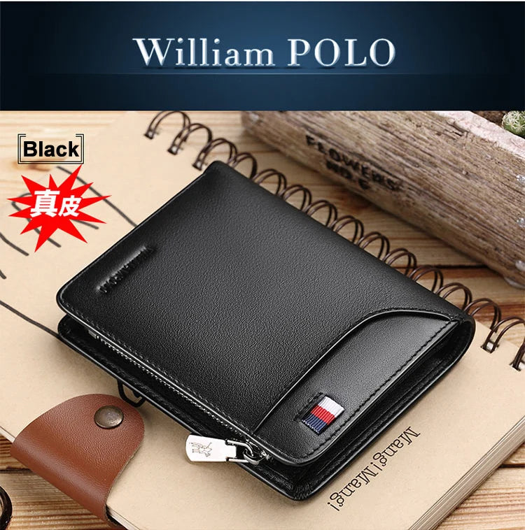 Genuine leather Wallet men's wallet business card holder business