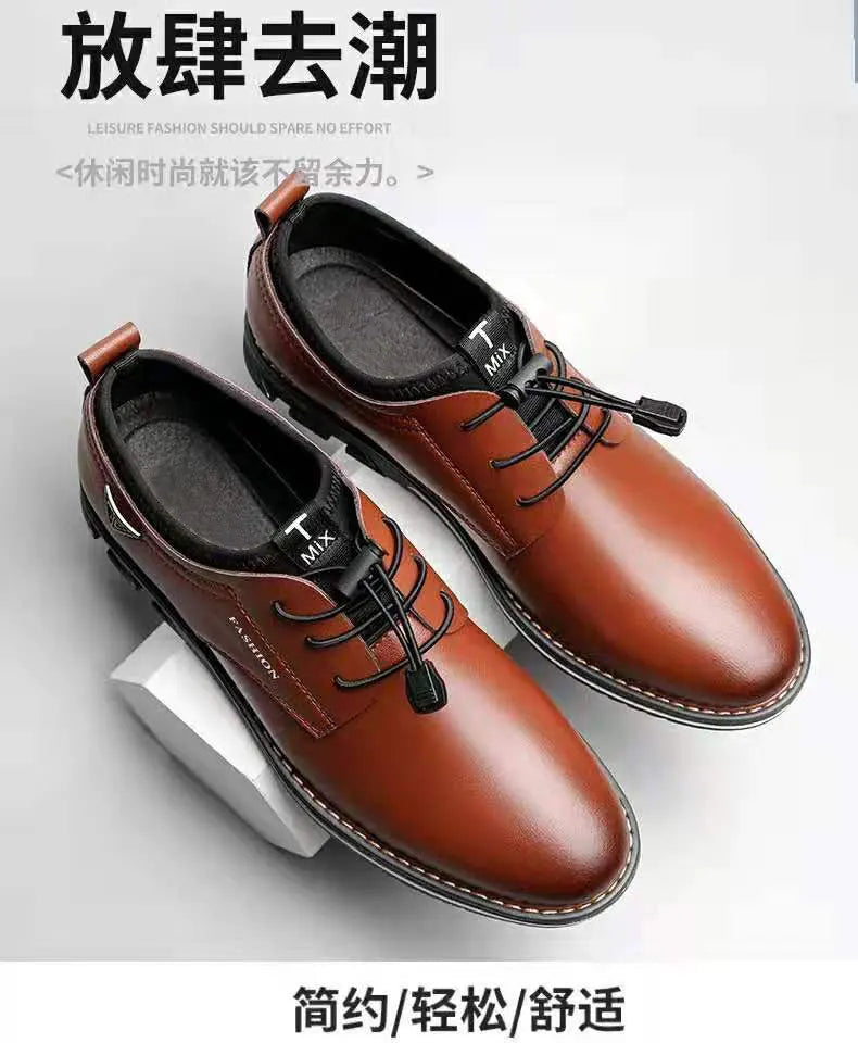 British Casual Single Shoes Leather Shoes Formal Shoes