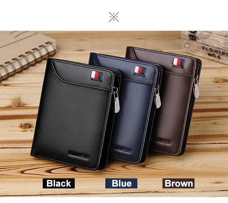 Genuine leather Wallet men's wallet business card holder business