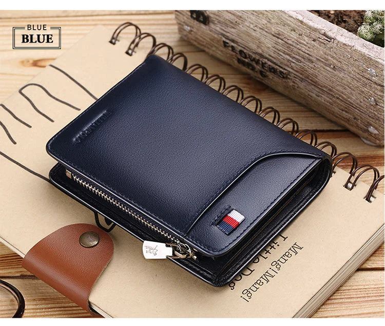 Genuine leather Wallet men's wallet business card holder business