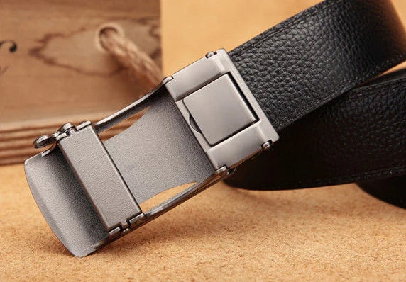 Belt Men's Genuine Leather Pure Cowhide Automatic Buckle For Style