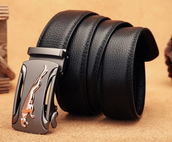 Belt Men's Genuine Leather Pure Cowhide Automatic Buckle For Style