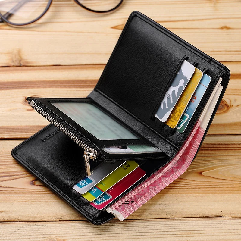 Genuine leather Wallet men's wallet business card holder business