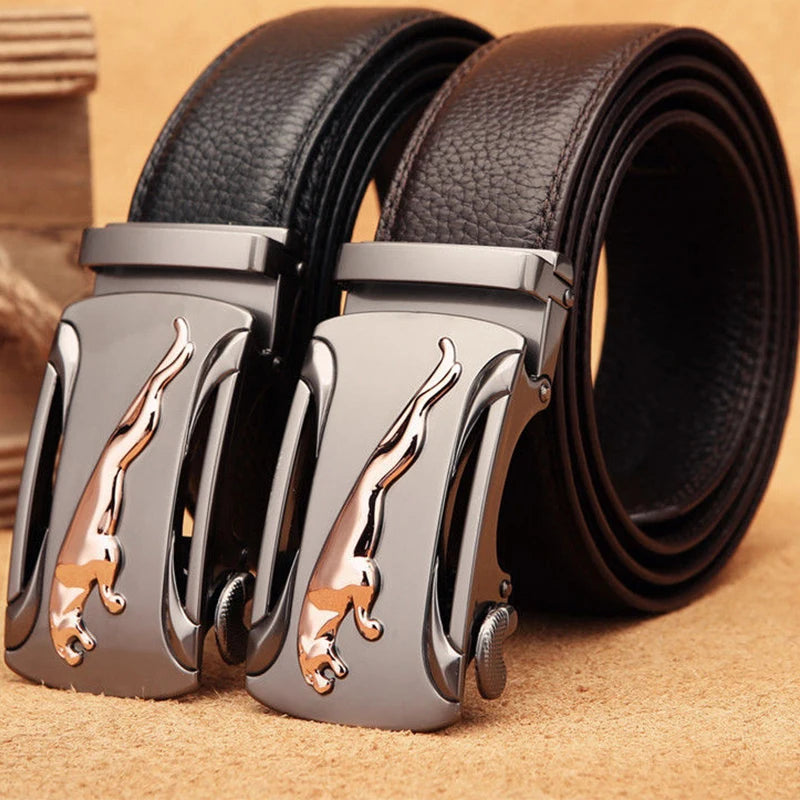 Belt Men's Genuine Leather Pure Cowhide Automatic Buckle For Style