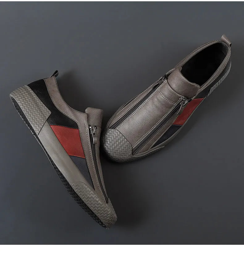 Handmade Leather Casual Shoes for Men Shoes Design Sneakers