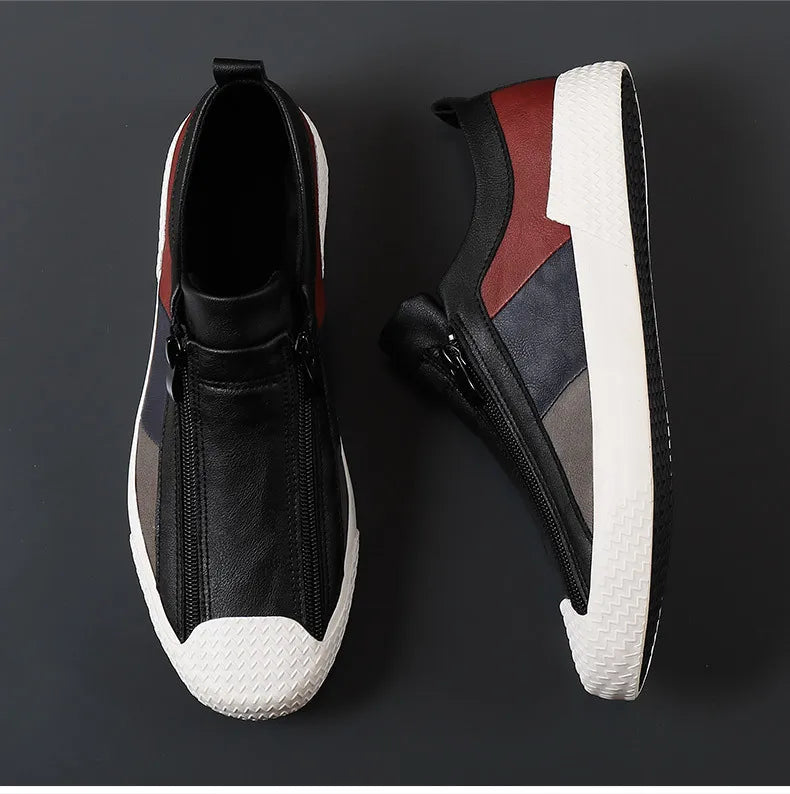 Handmade Leather Casual Shoes for Men Shoes Design Sneakers