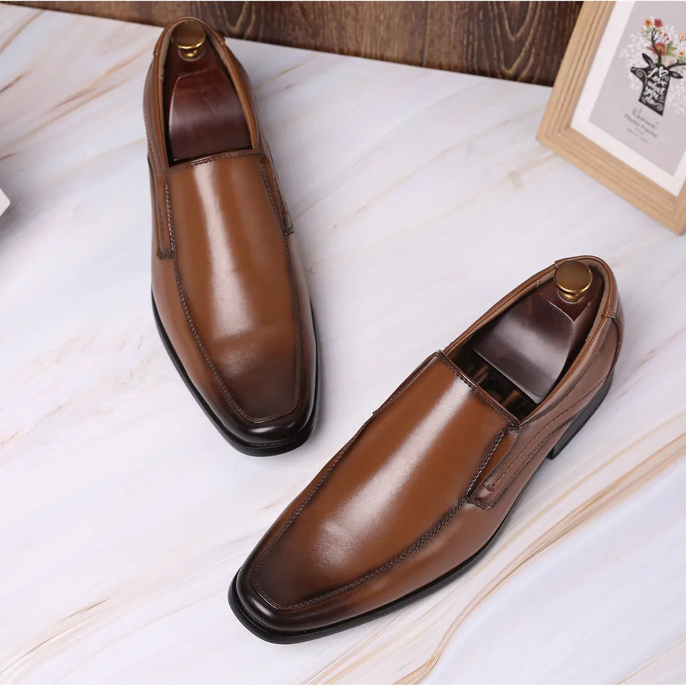 Business Leather Shoes for Men Classic Dress Shoes Male