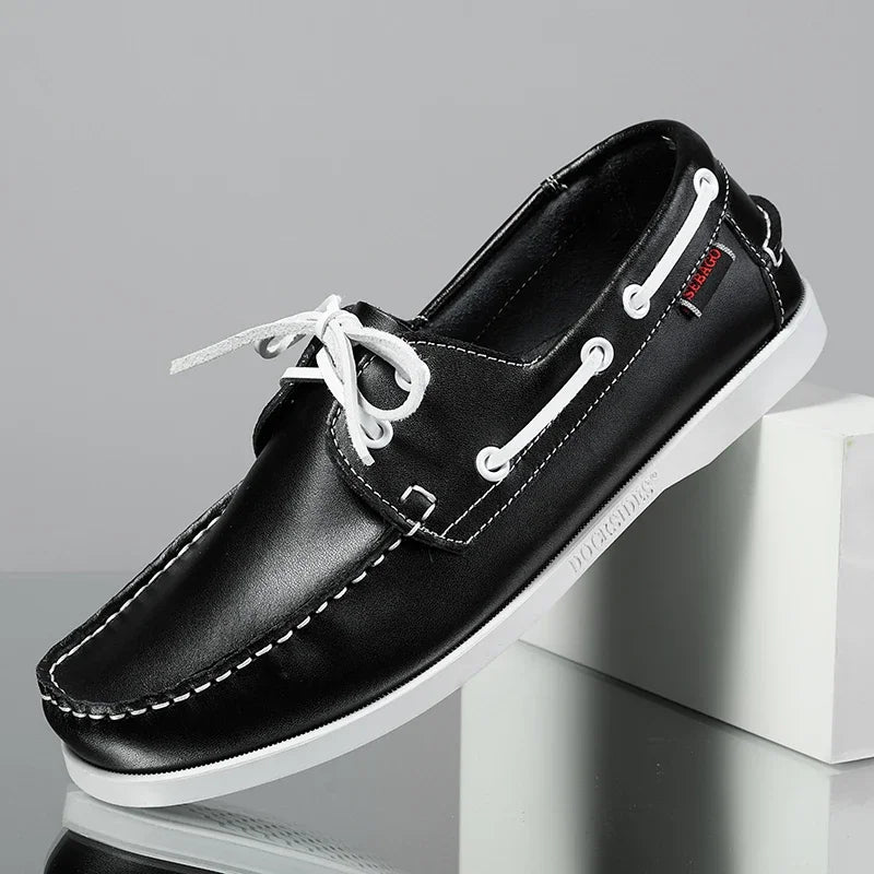 New genuine leather loafers for men's Moccasin driving shoes