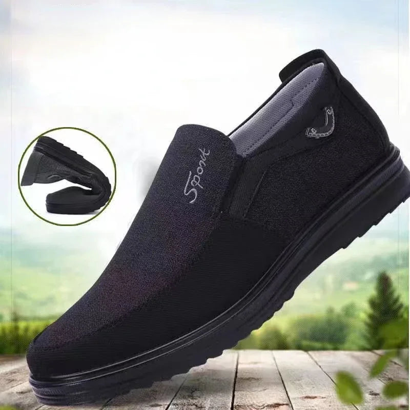 Men's Canvas Shoes Outdoor Lightweight Soft Sole Non-slip