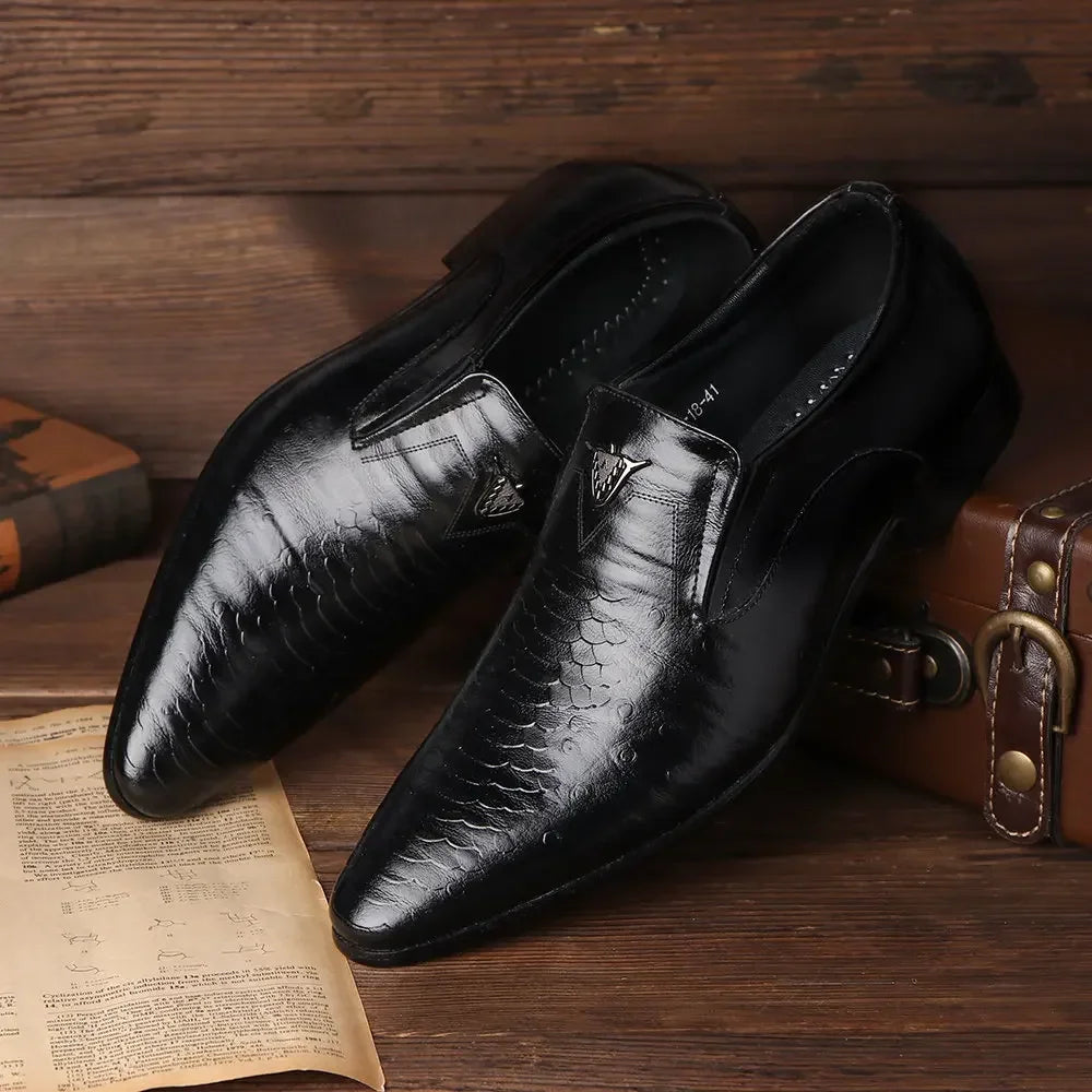 Retro Men's Dress Shoes Summer Casual Office Business Shoes