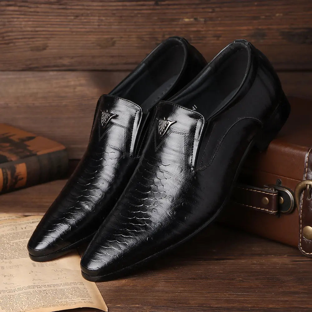 Retro Men's Dress Shoes Summer Casual Office Business Shoes